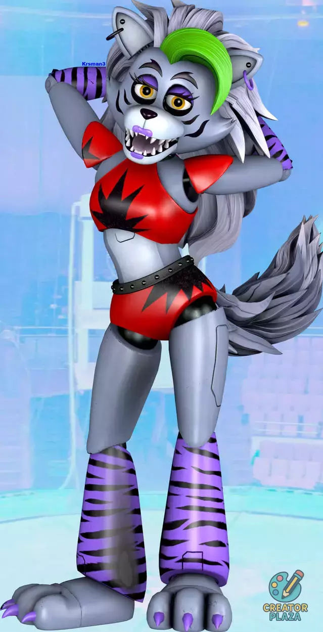 Roxanne Wolf VrChat base model with fixed rigging